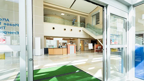 Door Mats At The Entrance Of Hospital