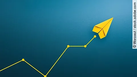 Papierflieger - Anstieg