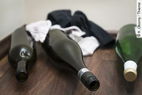 Alkohol - Weinflaschen