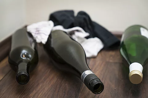 Alkohol - Weinflaschen