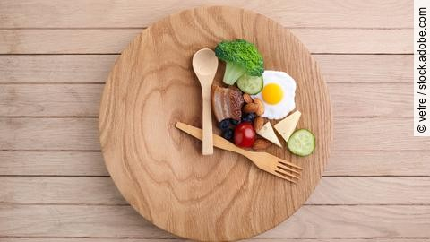 Intermittent fasting. Healthy breakfast, diet food concept. Orga