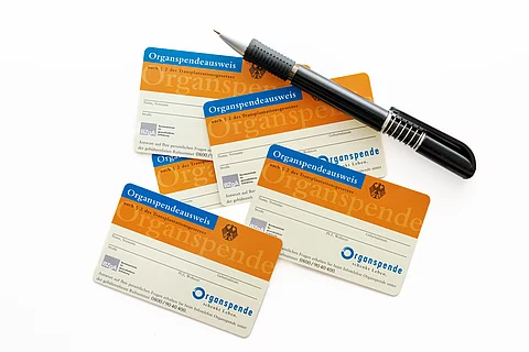 Organspendeausweis + Stift