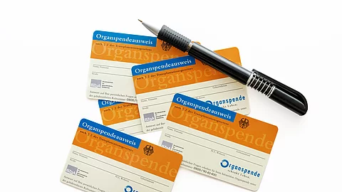 Organspendeausweis + Stift