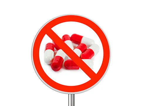 Schild auf dem Tabletten abgebildet sind