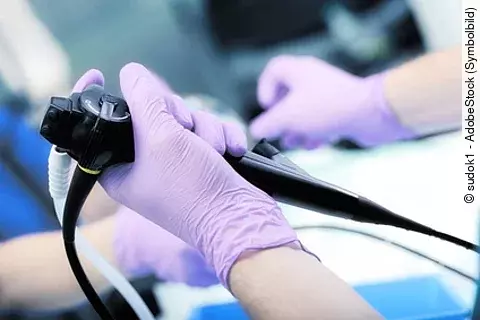 Instrument for endoscopy in the doctor's hands