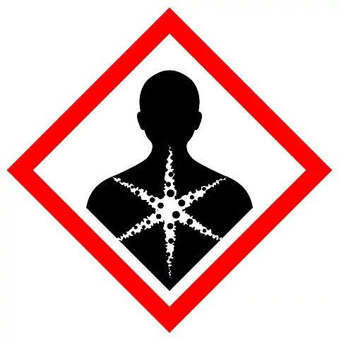 Health hazard vector warning sign