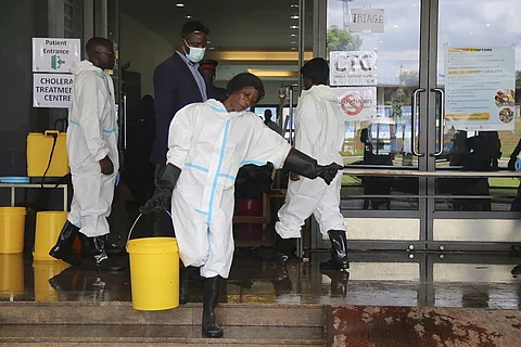 Cholera-Behandlungszentrum in Sambia