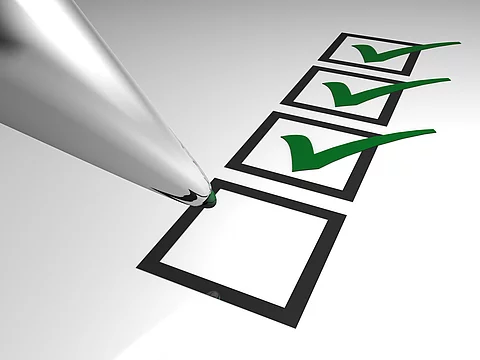 Grüner Haken in Checkbox