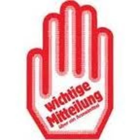 Symbol Rote-Hand-Brief