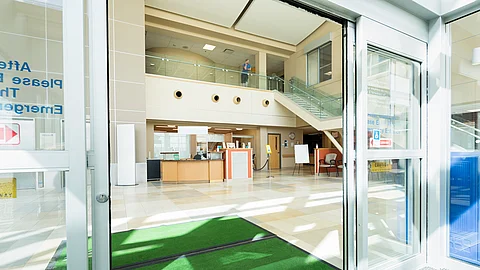 Door Mats At The Entrance Of Hospital